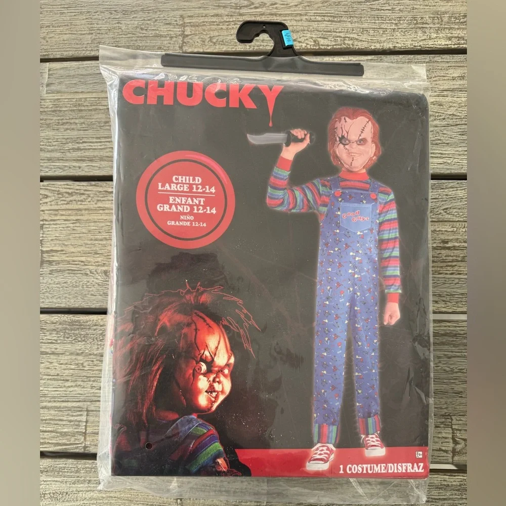 Chucky Kids Halloween Costume, Childs Play, Sz 11-14 years